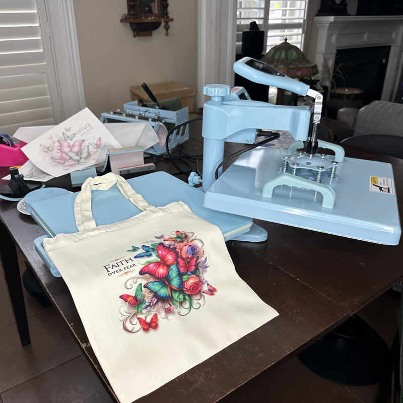 AKEYDIY Heat Press 15x15 inch 8 in 1 with 30OZ Tumbler Press