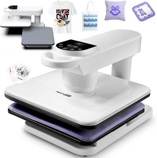 AKEYDIY 15x15 Auto Heat Press Review: Hands-Free Sublimation Printing