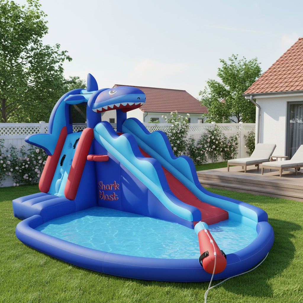 AKEYDIY Inflatable Water Slide Shark Bounce House Review 2026: The Ultimate Backyard Water Park for Kids