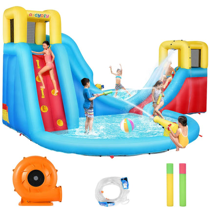 AKEYDIY Mega Slide N’ Go Inflatable Water Slide Park Akeydiy
