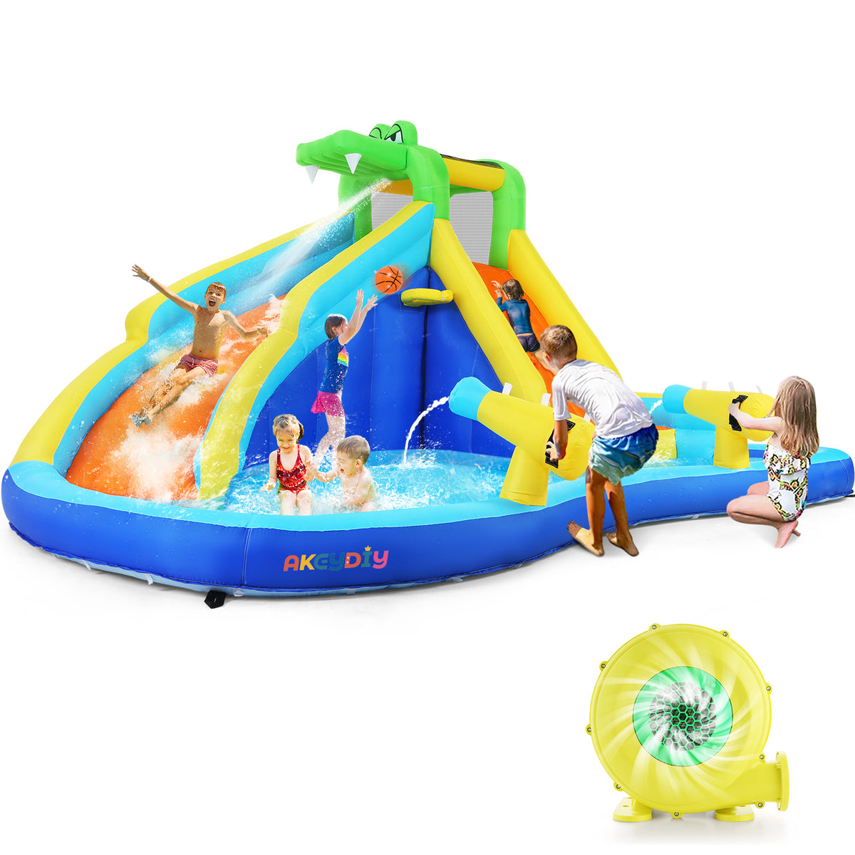 Akeydiy Inflatable Water Slide Park