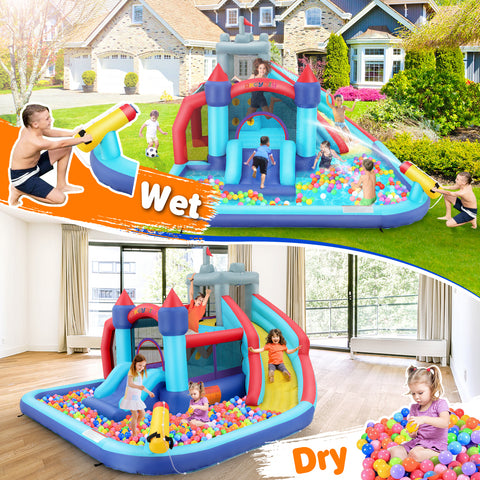 Akeydiy Inflatable Bounce House Water Slide