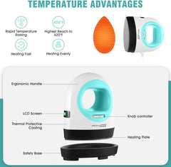 AKEYDIY Mini Heat Press, Portable Heat Transfer Machine