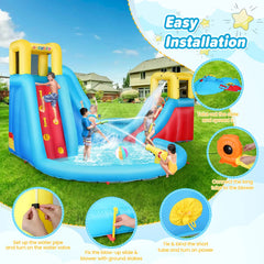 AKEYDIY Mega Slide N’ Go Inflatable Water Slide Park Akeydiy