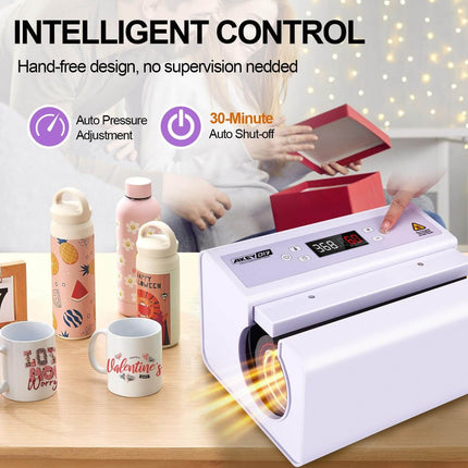 AKEYDIY Auto Tumbler Heat Press Machine30 OZ Tumbler Mug Heat Press Touch Screen - detail view