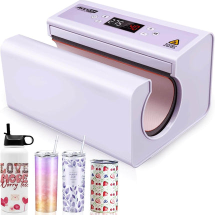AKEYDIY Auto Tumbler Heat Press Machine30 OZ Tumbler Mug Heat Press Touch Screen - front view