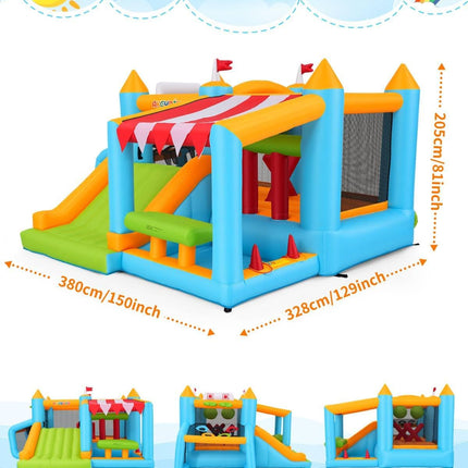 AKEYDIY Bounce House, Inflatable Obstacle Course Bouncy House with Blower for Big Kids 3-12 Akeydiy