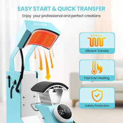 AKEYDIY 3-in-1 Auto Cap Heat Press Machine