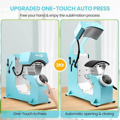 AKEYDIY 3-in-1 Auto Cap Heat Press Machine