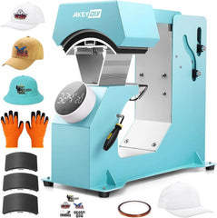 AKEYDIY 3-in-1 Auto Cap Heat Press Machine