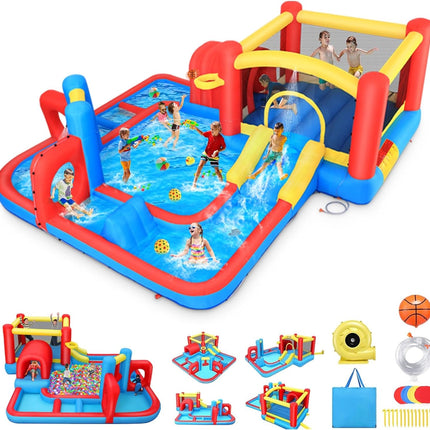 AKEYDIY Inflatable Water Slide for Kids 3-12