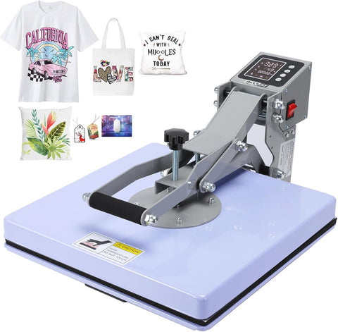 AKEYDIY Heat Press 15X15 Slide Out Clamshell Heat Press Machine for T-Shirts