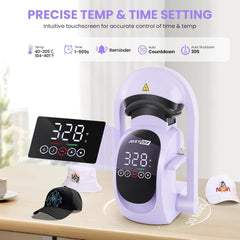 AKEYDIY 3-in-1 Auto Cap Heat Press Machine, Hat Heat Press with 3pcs Replaceable Heating Pads Akeydiy