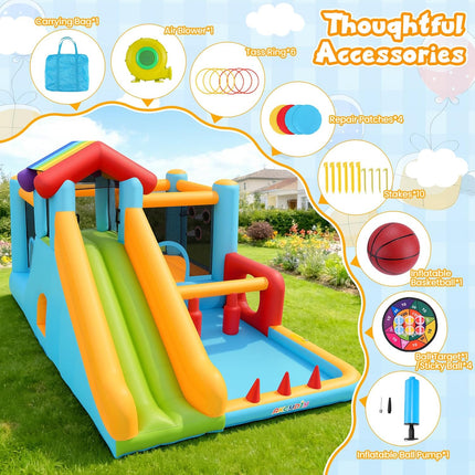 AKEYDIY Bounce House, Inflatable Bounce House for Kids 3-12