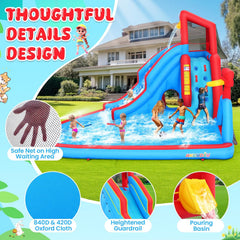 AKEYDIY Bounce House Water Slide Park for Kids 3-10 Backyard Akeydiy