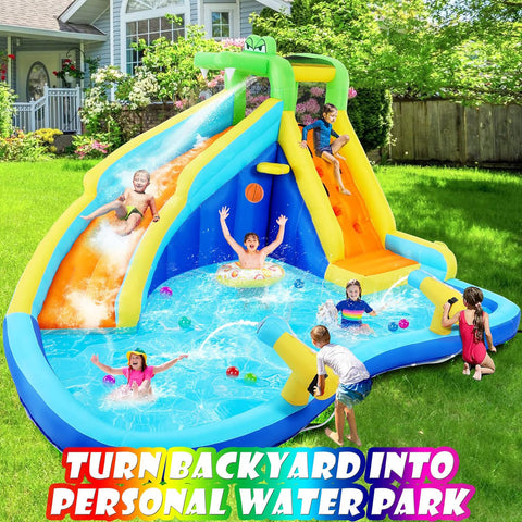 Akeydiy Inflatable Water Slide Park