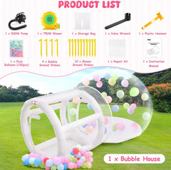 AKEYDIY Bubble Balloon House for Kids Adults 10FT Bubble House Dome Inflatable Akeydiy