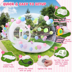 AKEYDIY Bubble Balloon House for Kids Adults 10FT Bubble House Dome Inflatable Akeydiy