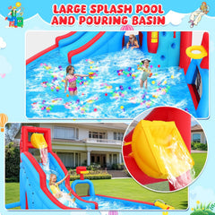 AKEYDIY Bounce House Water Slide Park for Kids 3-10 Backyard Akeydiy