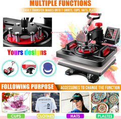 8 in 1 Heat Press Machine for T Shirts