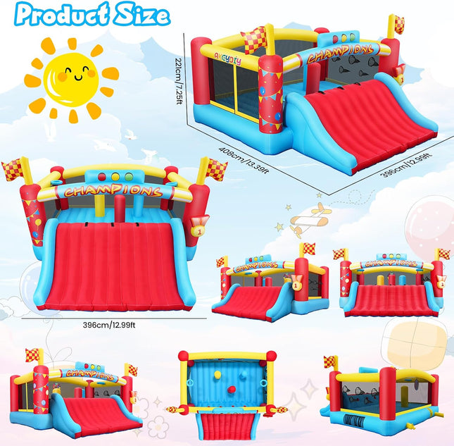 AKEYDIY Large Inflatable Bounce House for Kids
