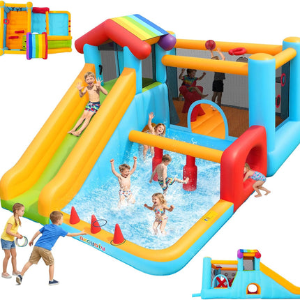 AKEYDIY Bounce House, Inflatable Bounce House for Kids 3-12