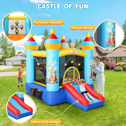 AKEYDIY Bounce House for Kids 3-8,Inflatable Bouncy Castle with Blower - detail view