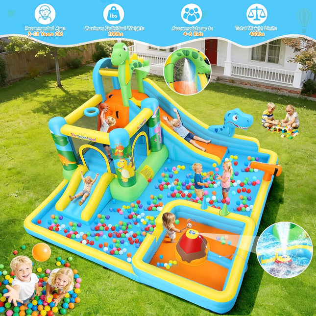 AKEYDIY Inflatable Water Slide Akeydiy