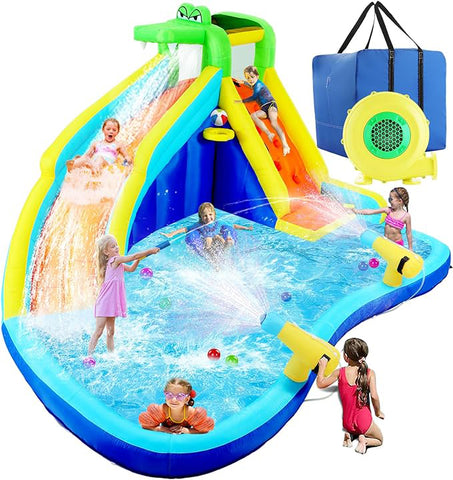 Akeydiy Inflatable Water Slide Park