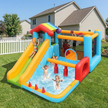 AKEYDIY Bounce House, Inflatable Bounce House for Kids 3-12