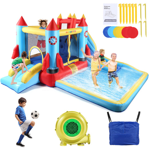 Akeydiy Bounce House Water Slide