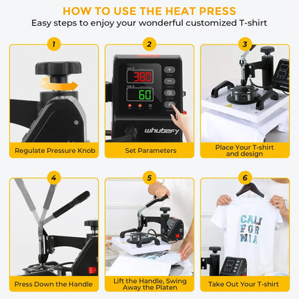 AKEYDIY 12" x 10" Heat Press Machine for T Shirts Multifunction Shirt Akeydiy