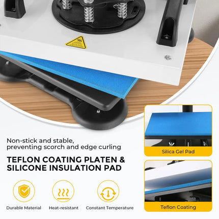 AKEYDIY 12" x 10" Heat Press Machine for T Shirts Multifunction Shirt Akeydiy