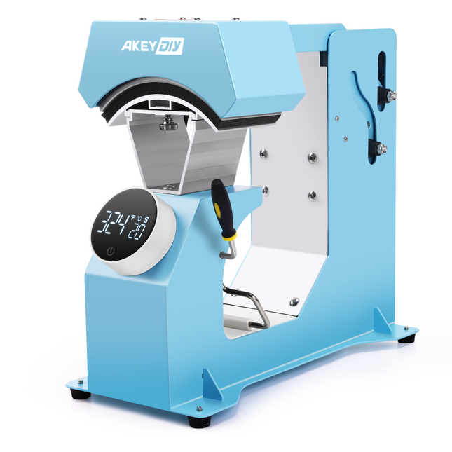 AKEYDIY 3-in-1 Auto Cap Heat Press Machine, Hat Heat Press with 3pcs Replaceable Heating Pads