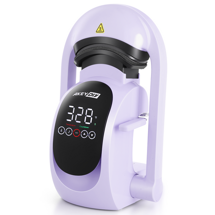AKEYDIY 3-in-1 Auto Cap Heat Press Machine, Hat Heat Press with 3pcs Replaceable Heating Pads