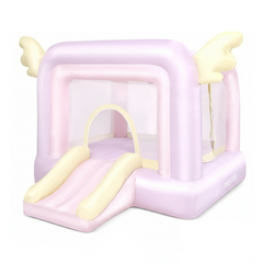 AKEYDIY Bounce House for Kids 3-12, Cotton Candy Inflatable Bouncy Castle with Wings