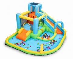 Big Water Slide for Kids 13-in-1 Waterslide Bounce House w/Blower