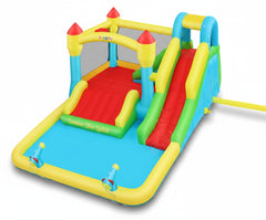 AKEYDIY Bounce House Water Slide for Kids 3-12 - Outdoor/Indoor Inflatable Water Bounce House with 3 Slides