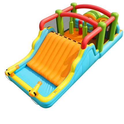 AKEYDIY Inflatable Water Slide Bounce House– Heavy Duty Obstacle Course Water Bounce House Combo with Long Slide