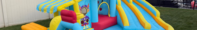 AKEYDIY Bounce House, Double Water Slide Bounce House with Blower for Big Kids 3-12