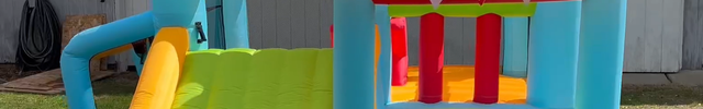 AKEYDIY Bounce House, Inflatable Obstacle Course Bouncy House