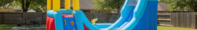 AKEYDIY Mega Slide N’ Go Inflatable Water Slide Park Akeydiy